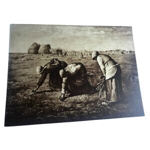 Antique Taber Prang Springfield MA Litho The Gleaners Number 2058 12"x 9"